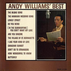 album cover andy williams' best